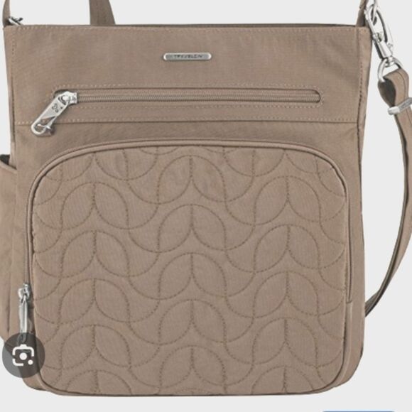 Travelon North/ South Crossbody Travel Bag -Taupe NWT - Picture 13 of 16